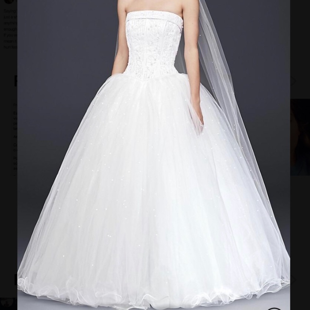 Tulle Wedding Dress with Beaded Satin Bodice